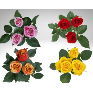 MDAY 2024 Assorted Roses Box #3: Pink, Red, Yellow, Orange